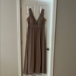 Revelry Taupe bridesmaid Dress